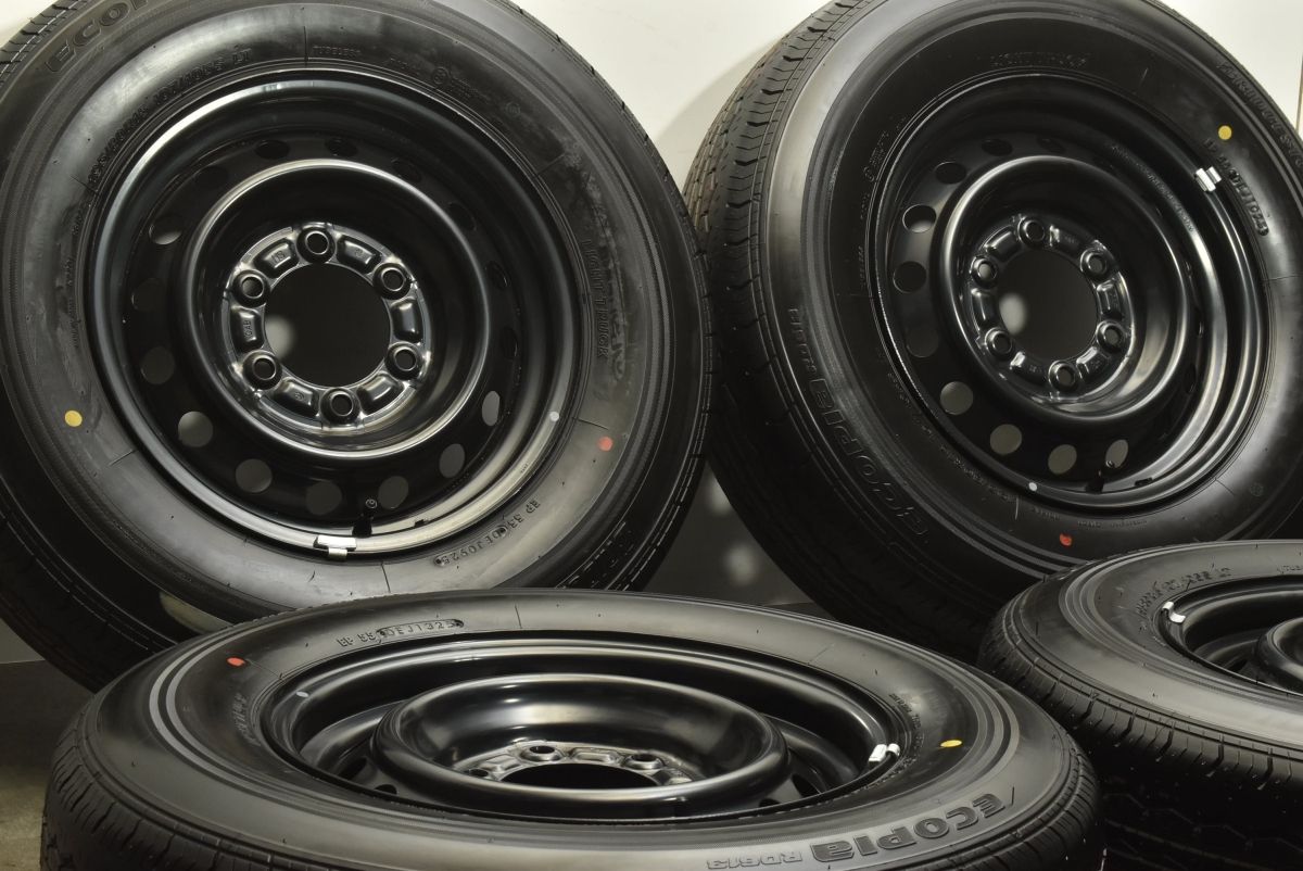 超バリ溝！！ ブリジストン（BS）　RD-613　 ２１５/８０Ｒ１５　112/110L 　LT　９分山以上　 2017年製　４本セット　サマータイヤ □□2406-127 バリ溝！ブリヂストン ecopia RD-613 STEEL 195⁄80R15