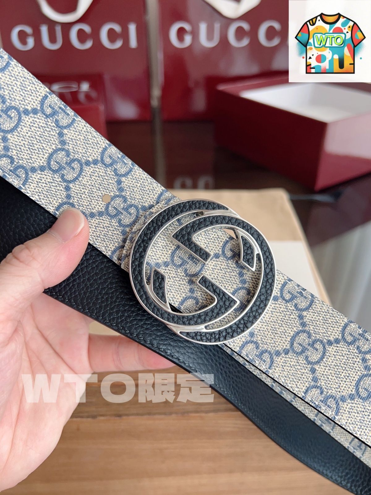 GUCCI ベルト　94cm Gucci Leather Belt 90cm - Distinctive Deer Buckle