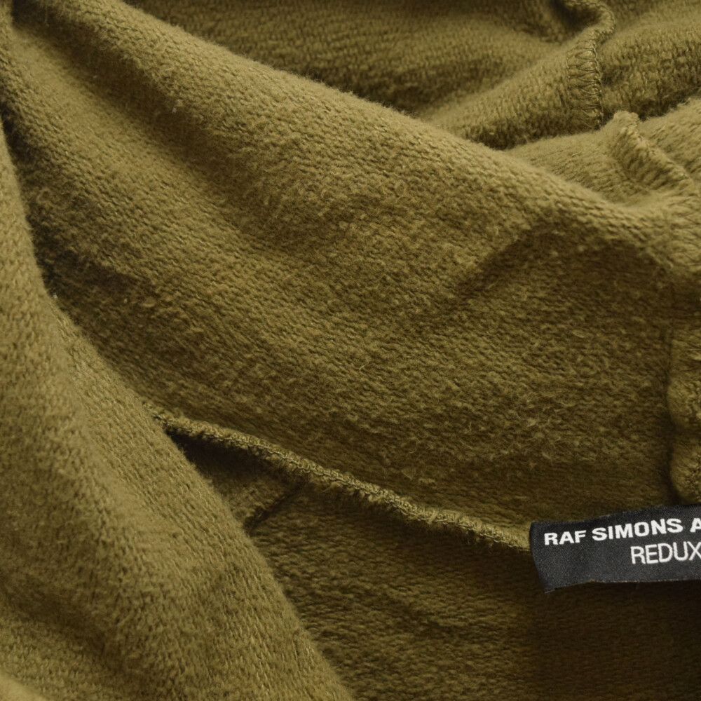 RAF SIMONS ARCHIVE REDUX ラフシモンズ アーカイブリダックス 21SS Oversized hooded sweater New York オーバーサイズニューヨークプリントプルオーバーパーカー カーキ