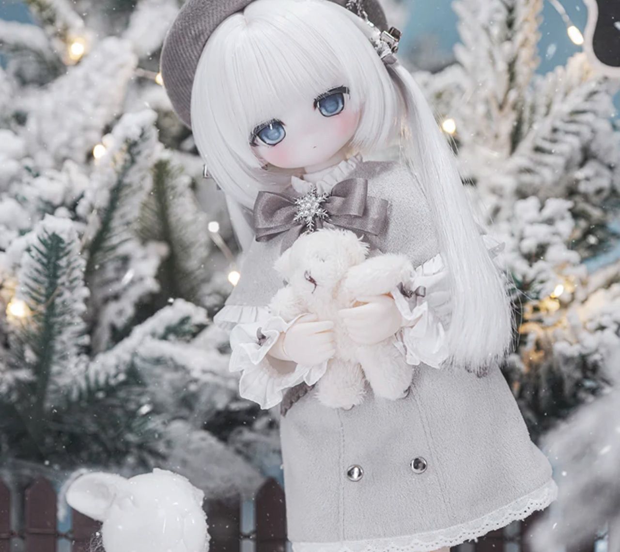 マイニー　minee3 lilac snow 本体　箱付き マイニー minee3 lilac snow 本体 箱付き（時計 壁時計 掛時計