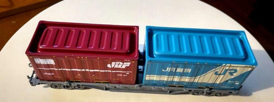 新品 貨物車+ブリックコンテナ】貨物車コキ106形式+JR貨物コンテナ2台 