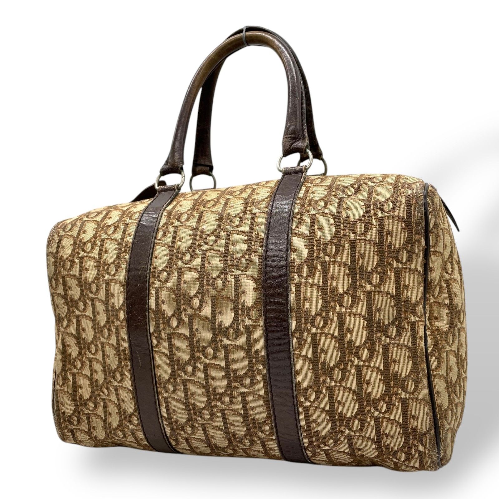 Christian Dior ヴィンテージ トロッター ミニボストン ブラウン NEXT51｜CHER｜Christian Dior トロッター ミニボストンバッグ