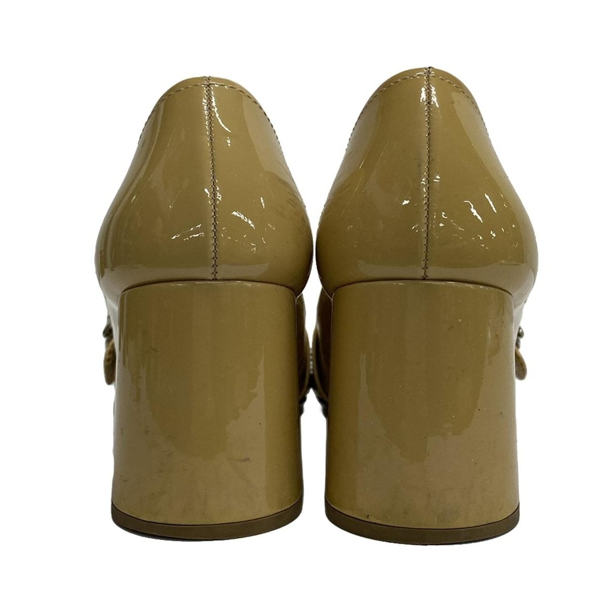 PRADA プラダ ベージュパンプス PRADA(プラダ) パンプス 36 レディース - ベージュ フラワー(花