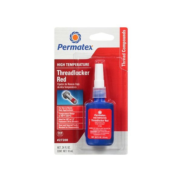 【新品・7営業日以内発送】パーマテックス Permatex PTX27200 耐熱用スレッドロッカー 赤 10ml【沖縄離島販売不可】