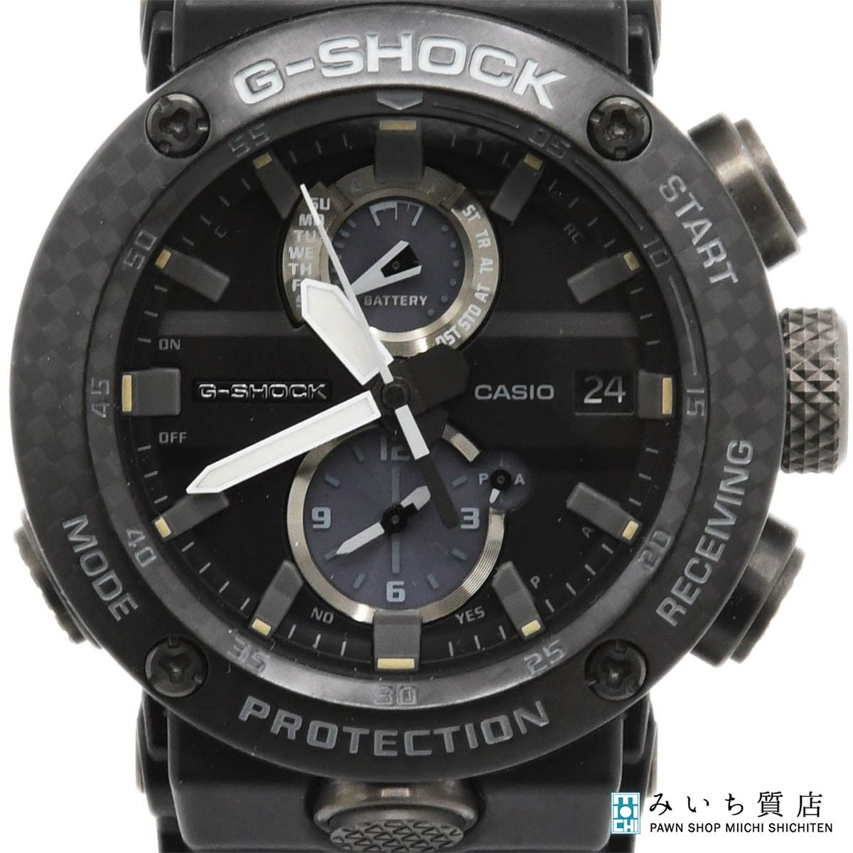 稼働 腕時計 CASIO カシオ G-SHOCK 5588 GWR-B1000 MASTER OF G タフソーラー 黒色文字盤 箱 取説有 24s1150-1