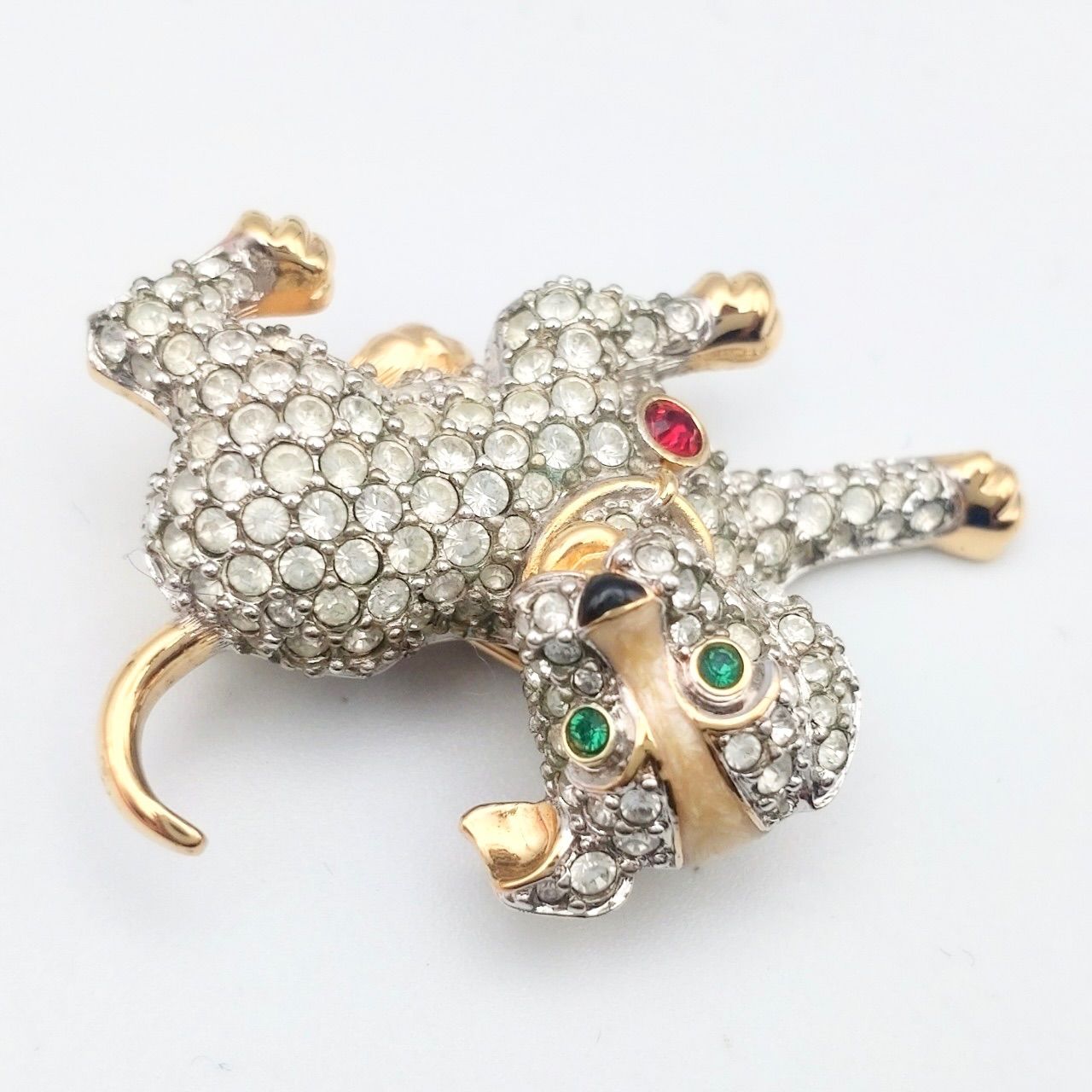【美品✨】スワロフスキー ブローチ 犬 SWAROVSKI スワロフスキー ブローチ 犬 わんちゃん ドッグ