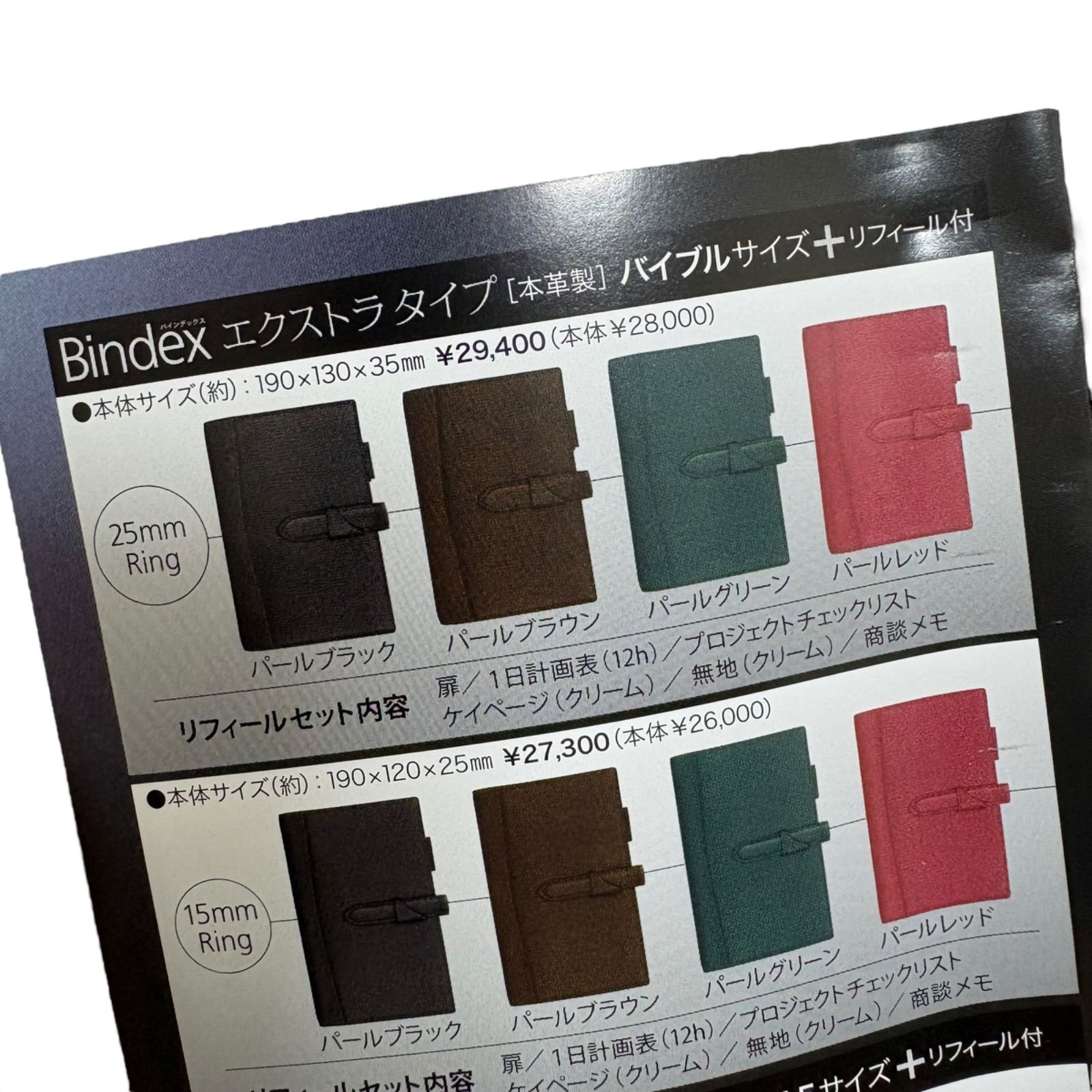 【未使用品】Bindex 20周年記念バインダー エクストラタイプ バイブル 専用【未使用品】Bindex 20周年記念バインダー エクストラタイプ