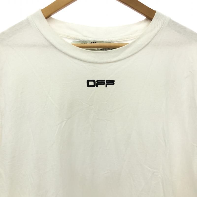 【中古】OFFWHITE 20SS エアポートテープ バックアロー Tシャツ XL OMAA027S20185003 オフホワイト[66]