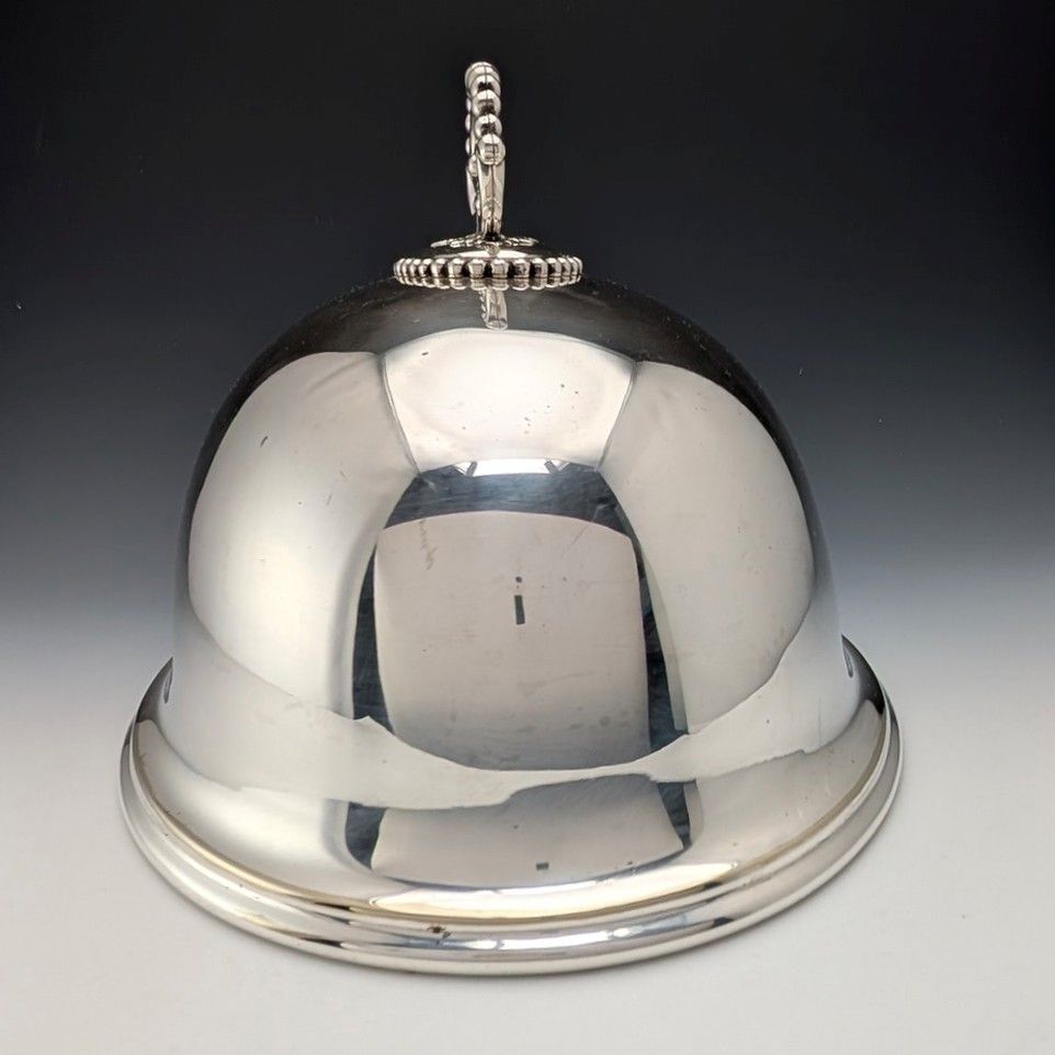 英国アンティーク シルバープレート製 小型クロッシュ Mappin&amp;Webb 英国アンティーク シルバープレート製 小型クロッシュ