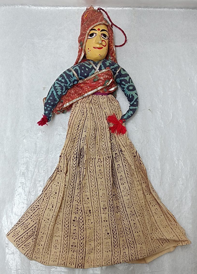 インドラジャスタン民族ビンテージ人形中古