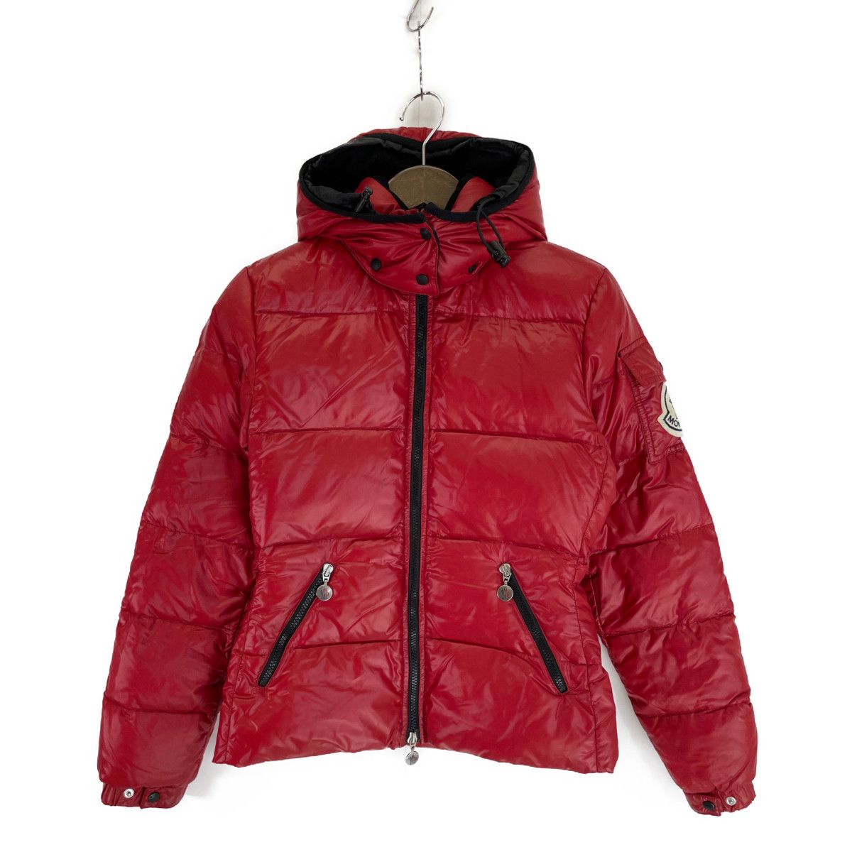 MONCLER モンクレール レッド 45308 バディア デカワッペン ダウン 