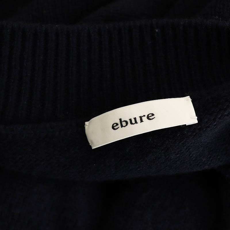 エブール ebure vネック　コットンプルオーバー　ネイビー ebure/エブール｜新作入荷！ 旬顔になれるデイリーアイテム