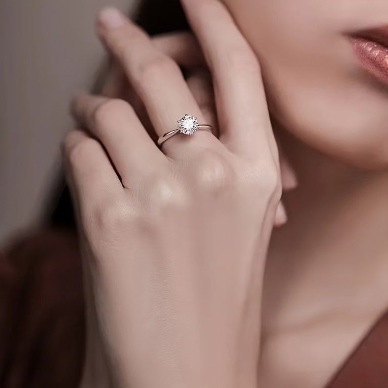 【売り切れ続出】モアサナイト3.6ct✖️シルバー925 シルバーリング リング 指輪 モアサナイト シルバー925 人工ダイヤモンド
