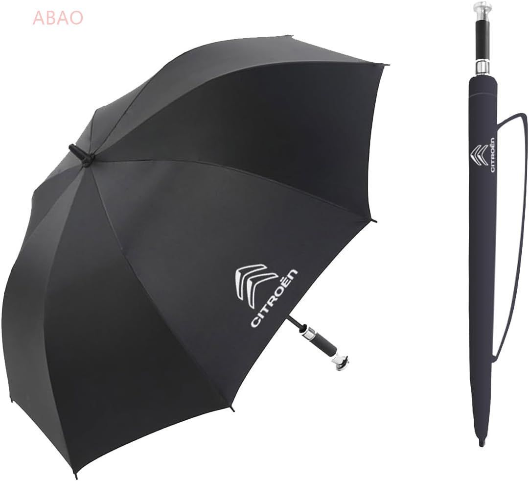 シトロエン 折りたたみ傘 車用 C3エアクロス DS3カブリオ C3 C4 ベルランゴ 晴雨兼用 紫外線対策 ビジネス ワンタッチで自動開閉 収納袋付き 雨雪対策