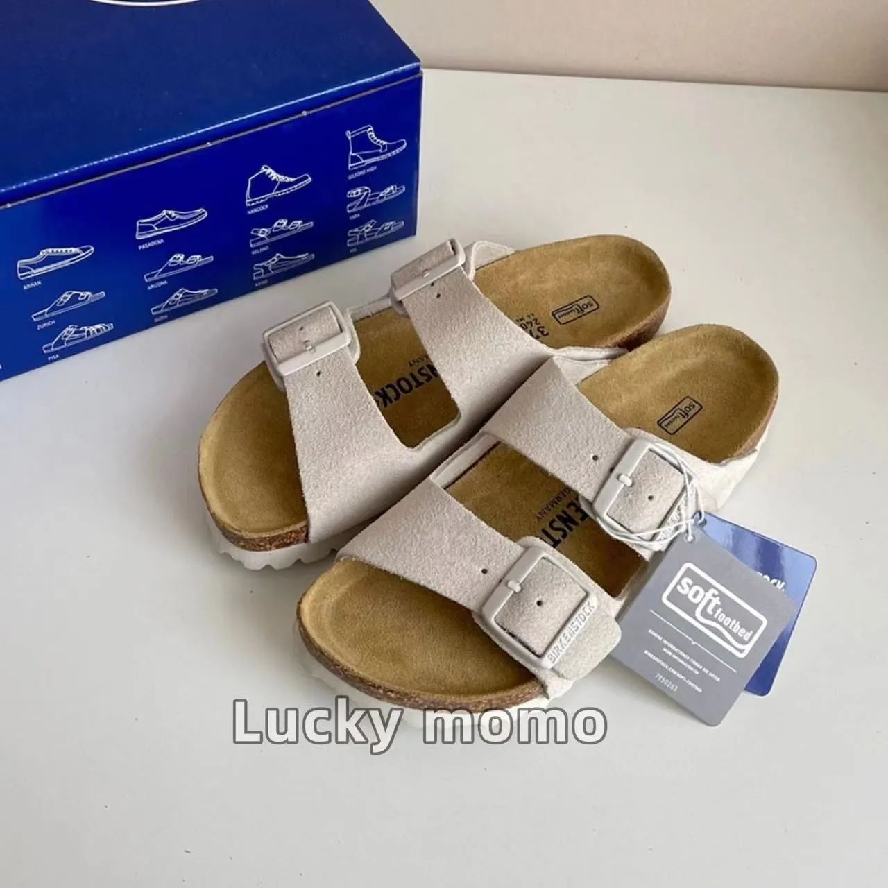 ビルケンシュトック BIRKENSTOCK Arizona /アリゾナレザー コルクソールサンダル メンズ レディース 夏サンダル ホワイト narrow