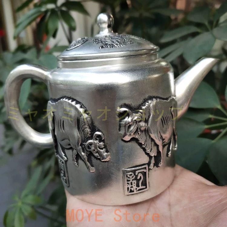 銅製 五牛急須 徳利 煎茶器 装飾品 工芸品 美術品 置物