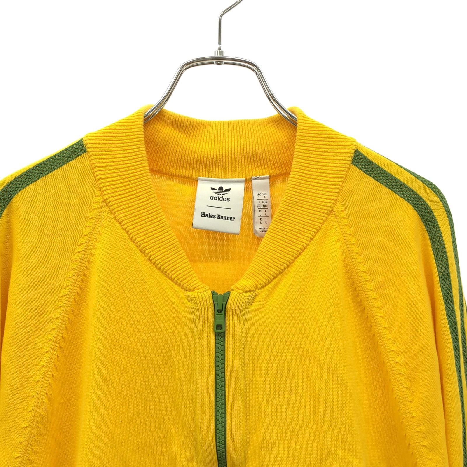 adidas ジップアップジャケット イエロー/グリーン adidas 緑色 ジップアップジャケット - メルカリ
