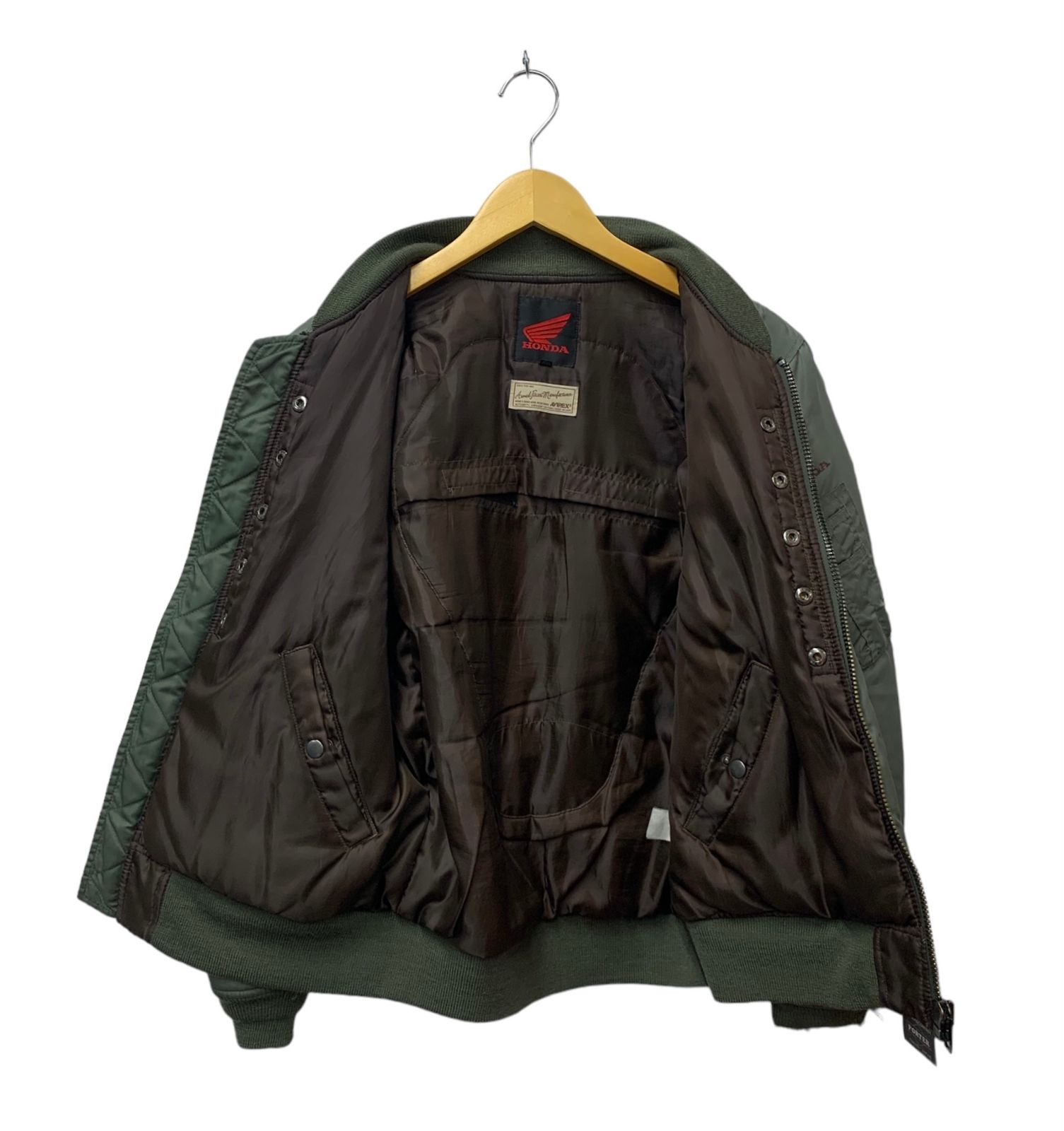 AVIREX flight jacket MA-1 セージグリーン AVIREX」 ブルゾン M