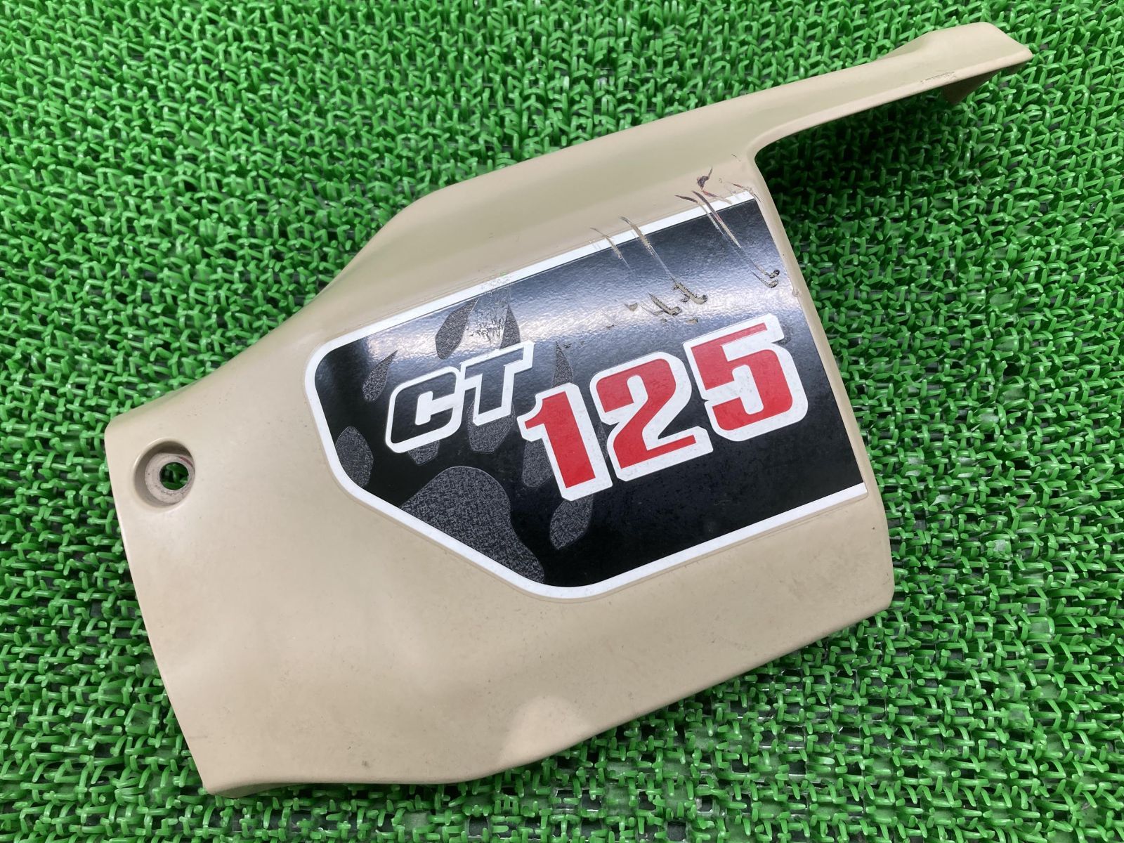 CT125ハンターカブ サイドカバー 左 茶 K2E ホンダ 純正 中古 バイク 部品 JA55 コケキズ無し 品薄 希少品 安心ノーマル 車検 Genuine