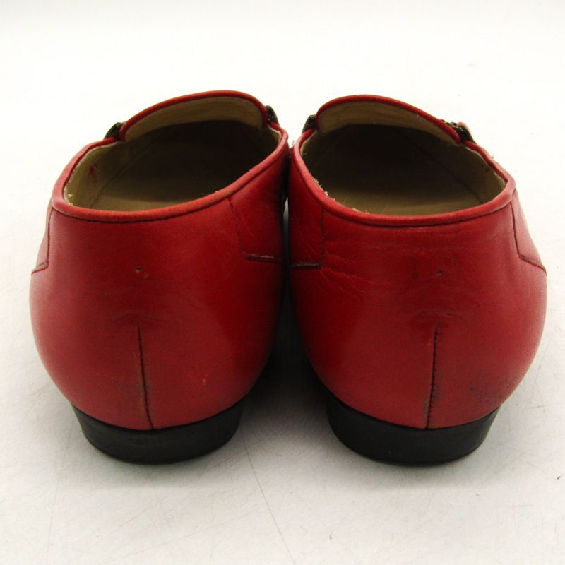 トラサルディ ローファー スリッポン ブランド シューズ 靴 赤 レディース 35.5サイズ レッド TRUSSARDI 【中古】