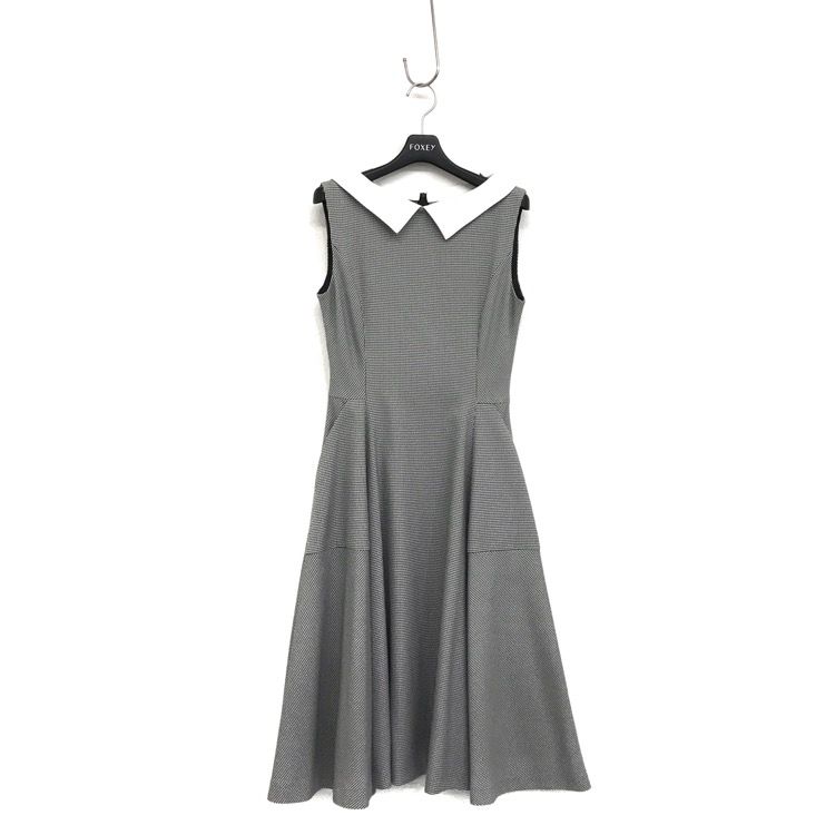 未使用品 FOXEY NEWYORK フォクシー ヘディ ドレス 千鳥格子 未使用品 FOXEY NEWYORK フォクシー ヘディ ドレス 千鳥格子