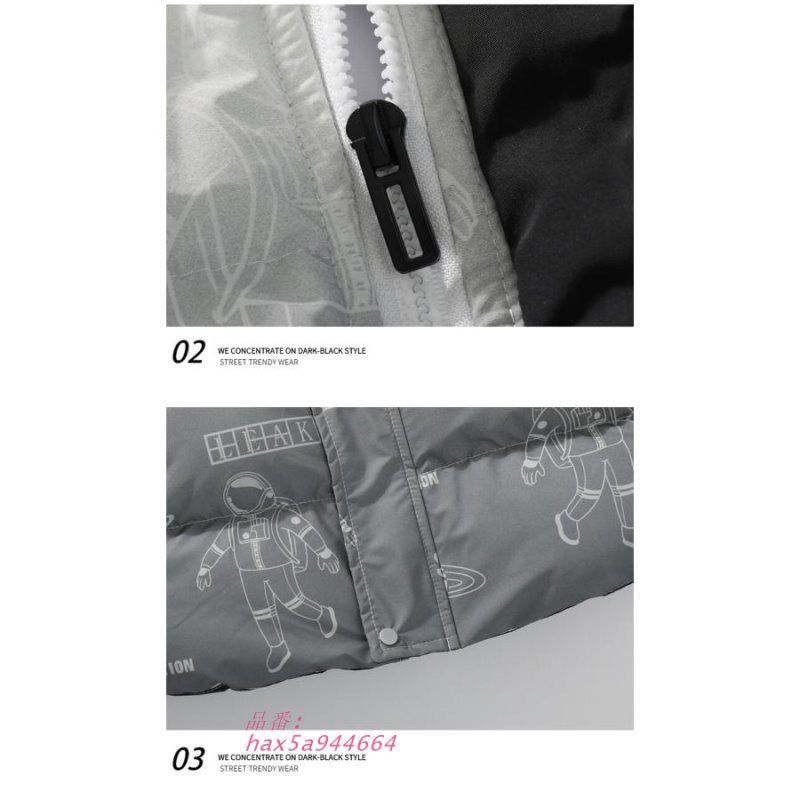 中綿コート メンズ 中綿ジャケット アウター フード メンズアウター タイリッシュ 柄物 冬 大きいサイズ 冬服 グラデーション英文字 hax5a944664 KANDAIZUMI_COM