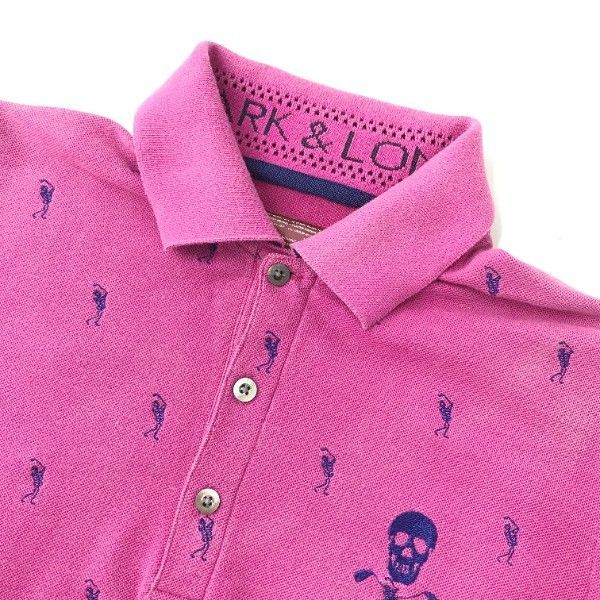 MARK & LONA スカルポロシャツ MARK &LONA スカルデザイン メッシュポロシャツ 44 S - メルカリ