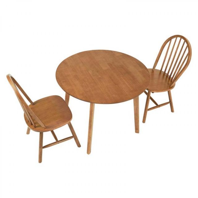 萩原 Hagihara ダイニング３点セット ライトブラウン SH-8640-24-LBR-3S 新生活 一人暮らし デザイン おしゃれ インテリア 家具