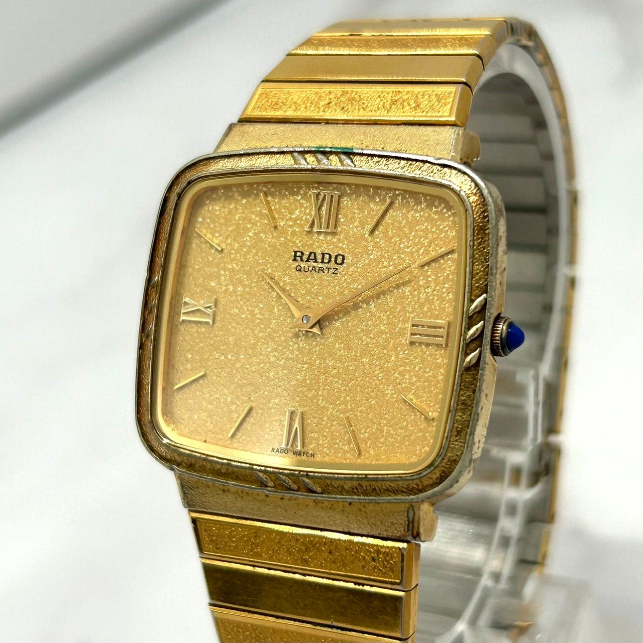 良品】ラドー RADO 121.9029.2 クォーツ 腕時計 ゴールド文字盤