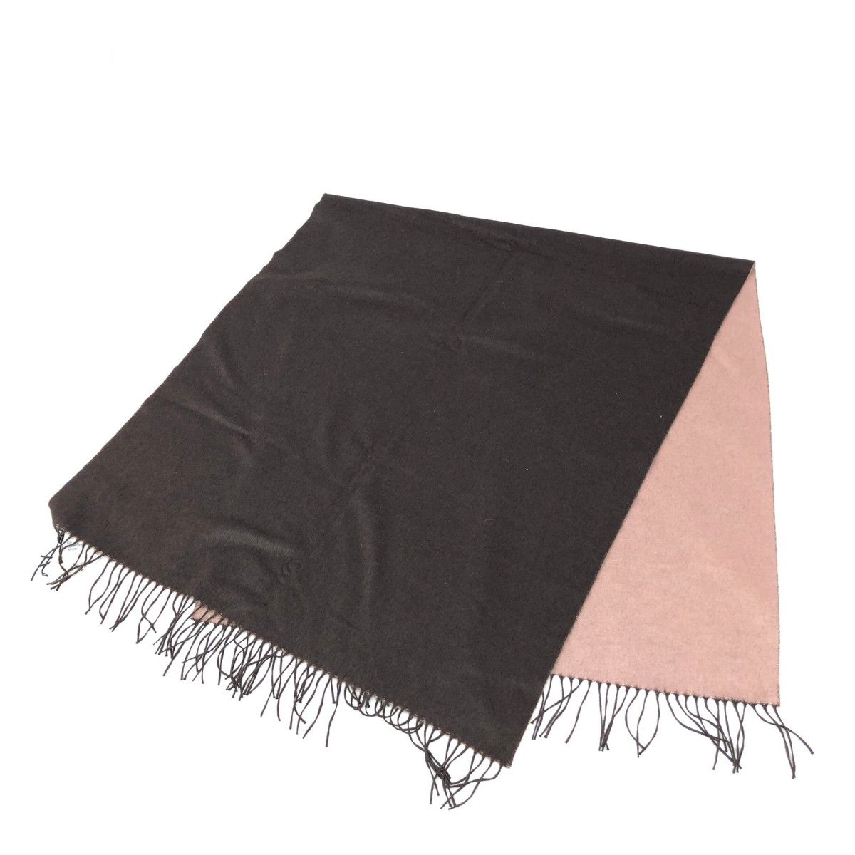 PIACENZA ピアチェンツァ ストール ダブルフェイス|フリンジ|シルク×カシミヤ ブラウン|ピンク レディース | 240001166865