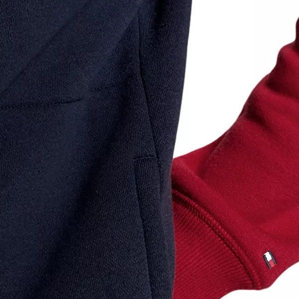  トミーヒルフィガー ブロック裏起毛プルパーカー パーカー トップス