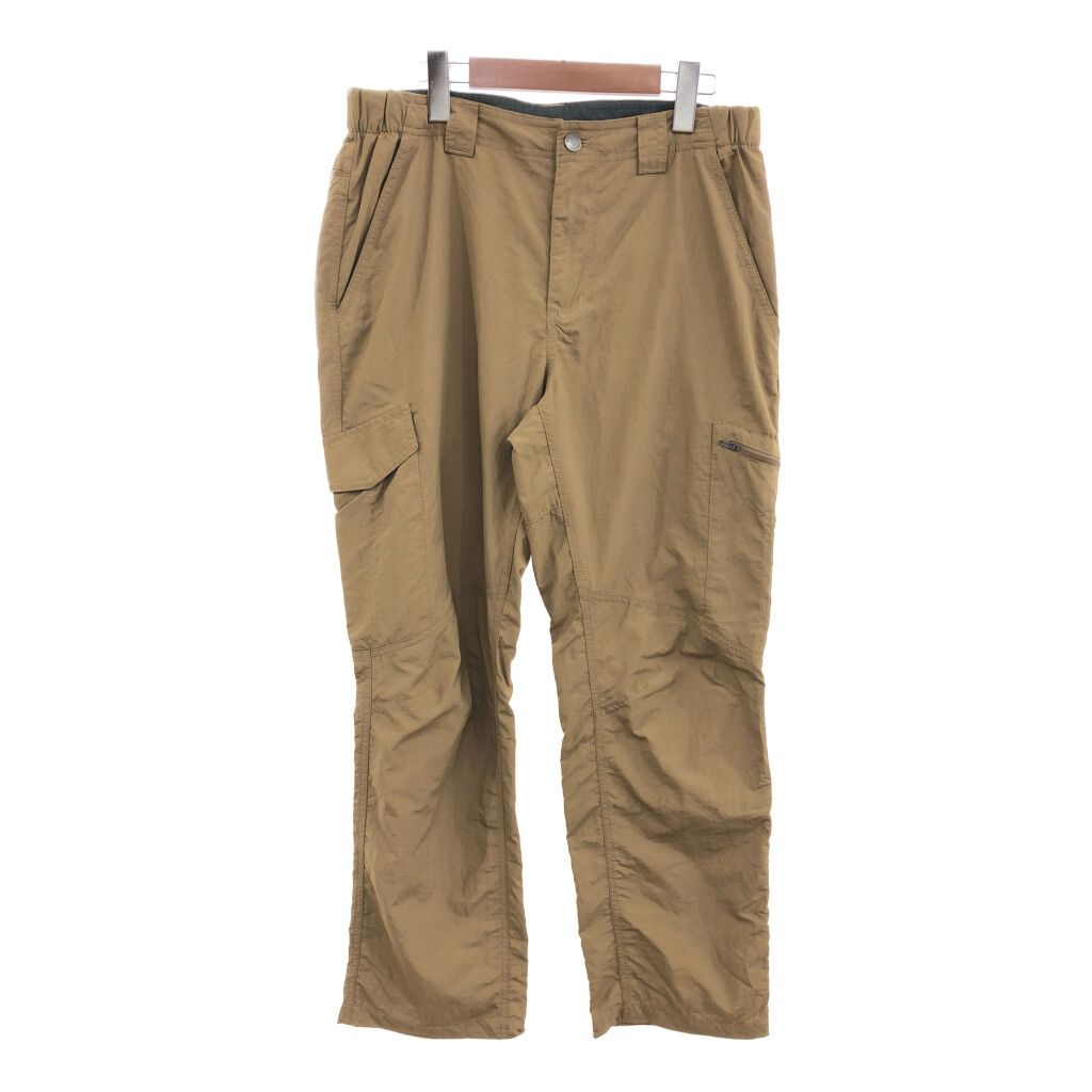 Columbia コロンビア ナイロン カーゴパンツ ボトムス アウトドア キャンプ ブラウン (メンズ 32×30) 中古 古着 P9776