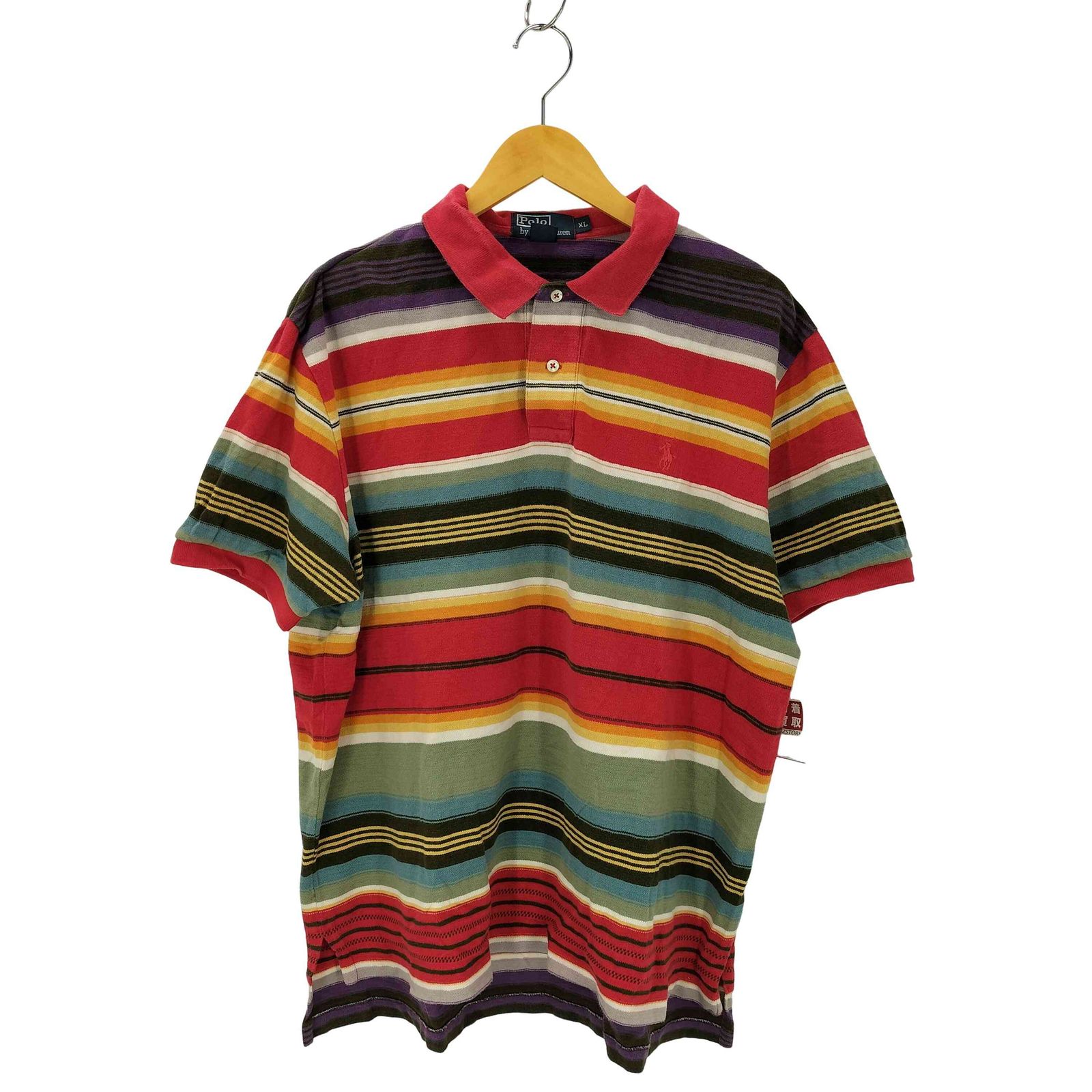 ポロバイラルフローレン Polo by RALPH LAUREN サニーストライプポロシャツ メンズ import：XL 