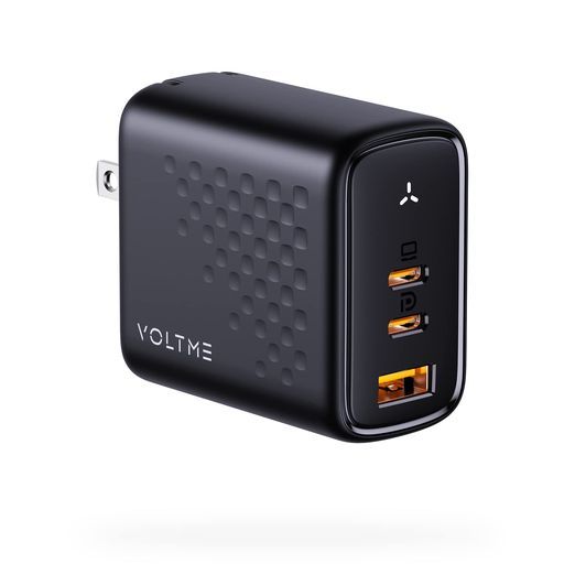 PD充電器67WVOLTME3ポート搭載急速充電器USB-Ax1&USB-Cx2GaN(窒化ガリウム)採用折畳式プラグ軽量コンパクトusbc充電器PSE技術基準適合MacBookPD対応iPadiphone