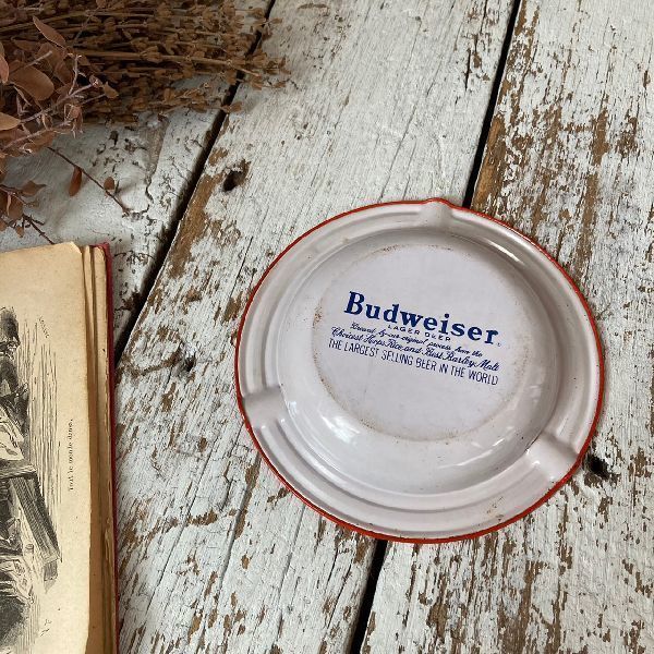 ヴィンテージ*非売品*Budweiser バドワイザー*古いロゴ アッシュトレイ