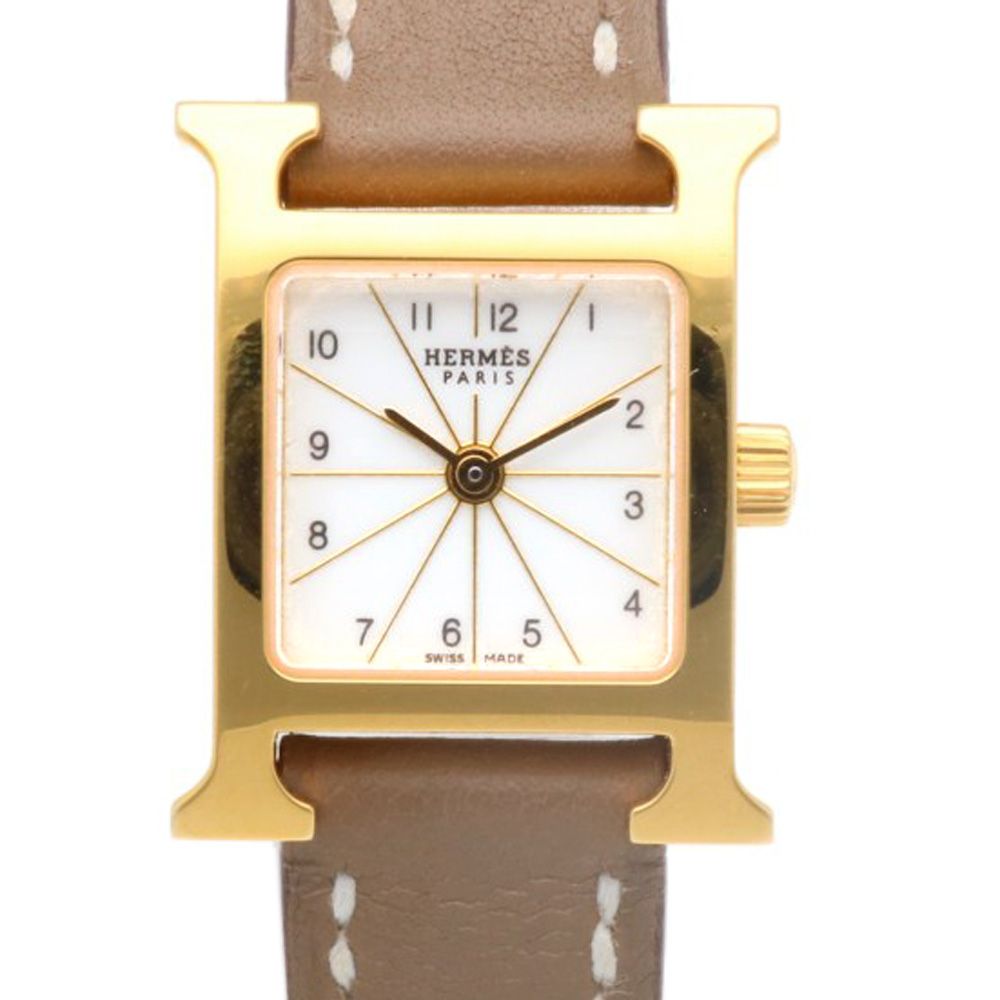 エルメス Hウォッチミニ 腕時計 時計 GP HH1.101 クオーツ レディース