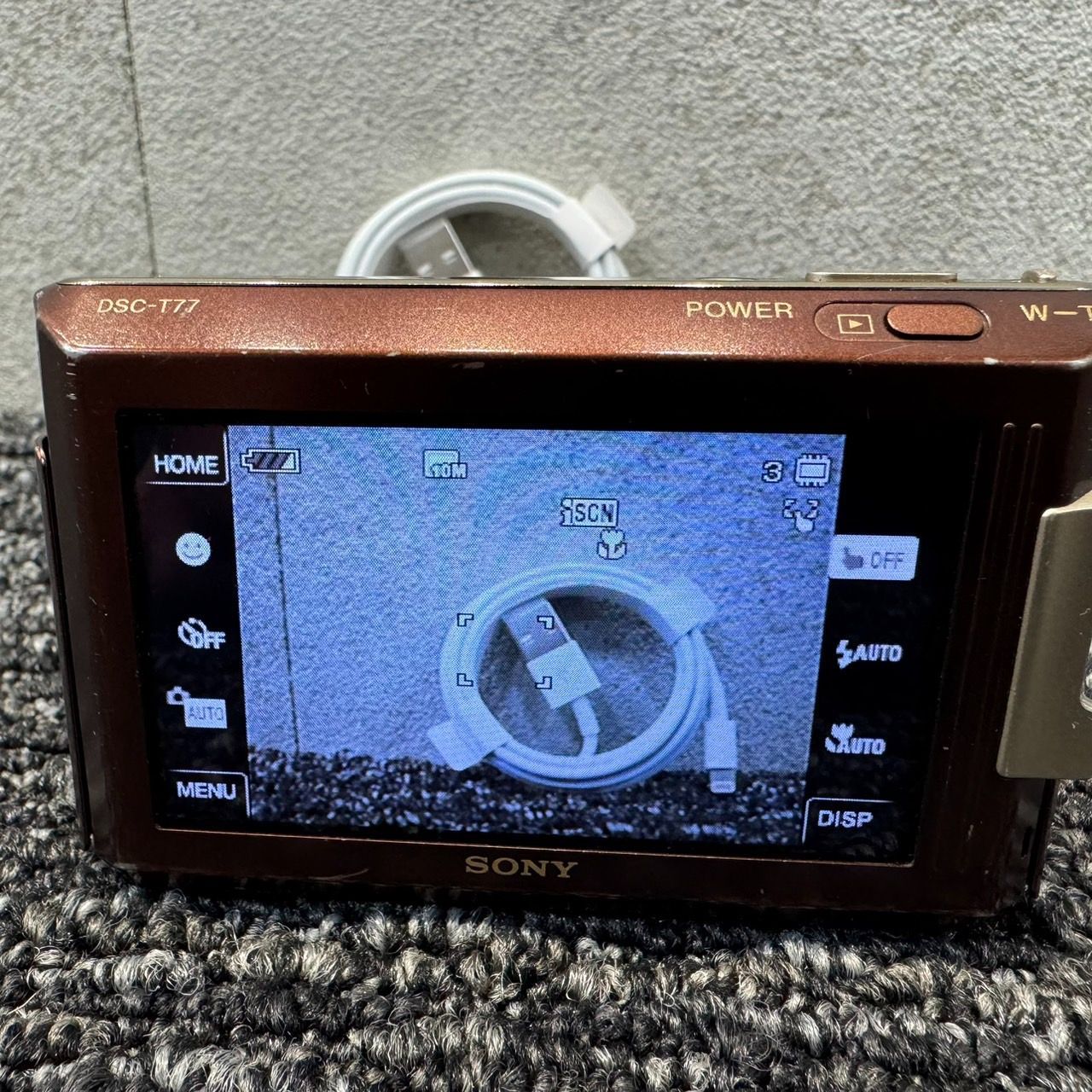 SONY Cyber-shot DSC-T77 ブラウン コンパクトデジタルカメラ KGID 
