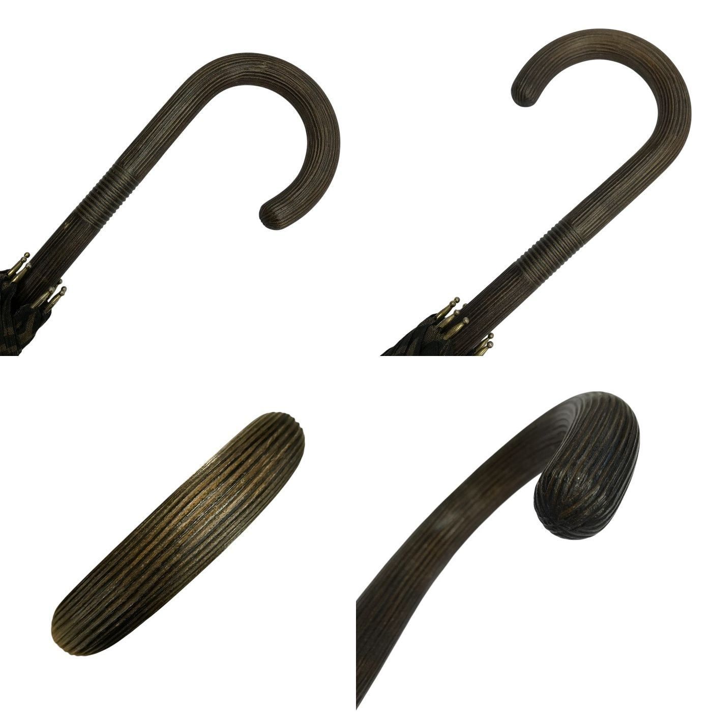 FENDI フェンディ ズッカ 長傘 レディース 60cm 8本骨 ポリエステル