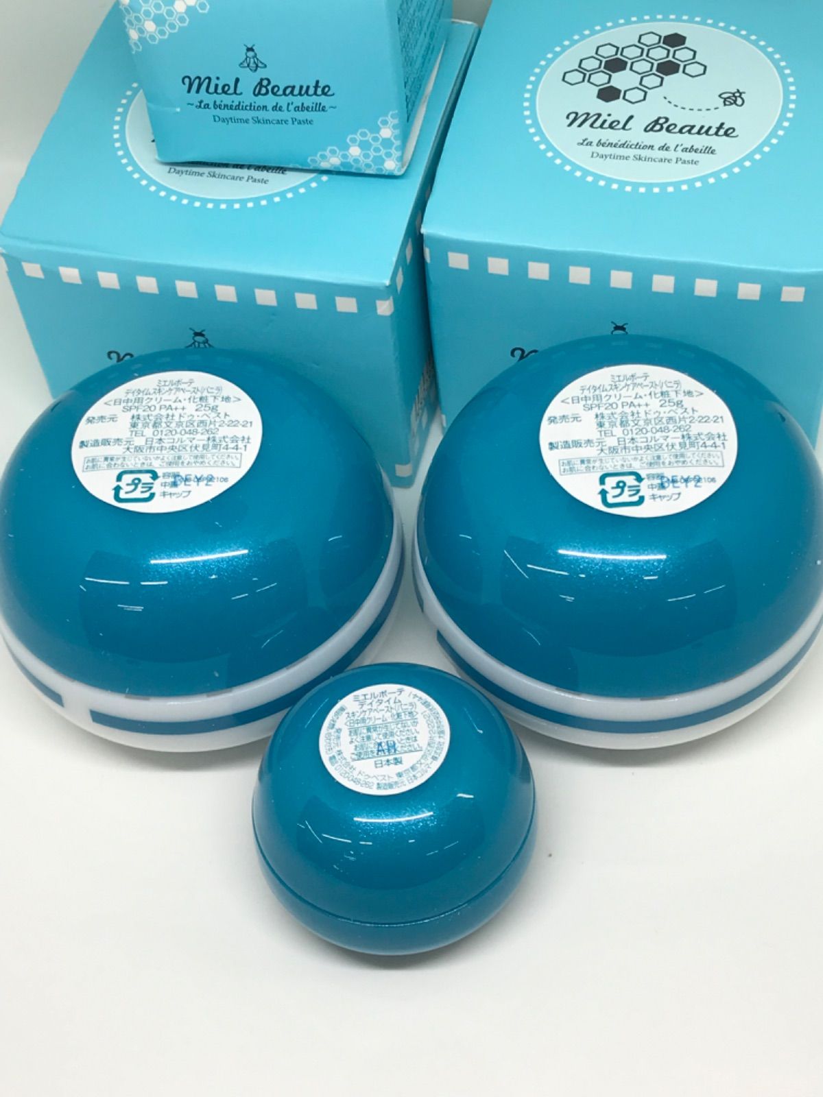 ミエルボーテ デイタイムスキンケアペースト バニラ 25g 4個 未使用