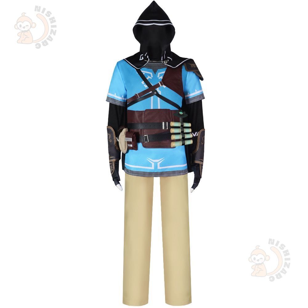 コスプレ衣装 ゼルダの伝説 リンク 王国の涙 ハイラル ファンタジーコスチューム 全セット M250214-366