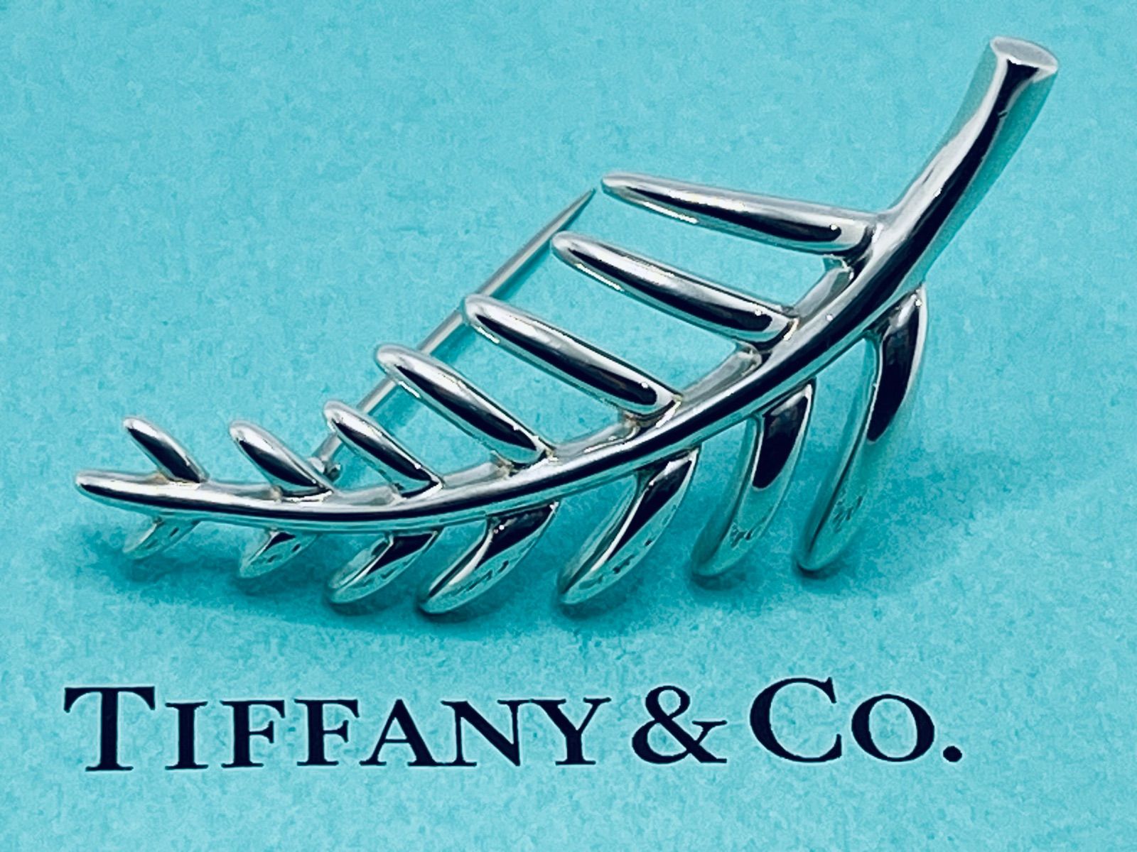 a090 Tiffany-Co. ヴィンテージ ティファニー リーフ 葉 1996 ブローチ シルバー 925 SIROKUMA-CORPORATION_COM