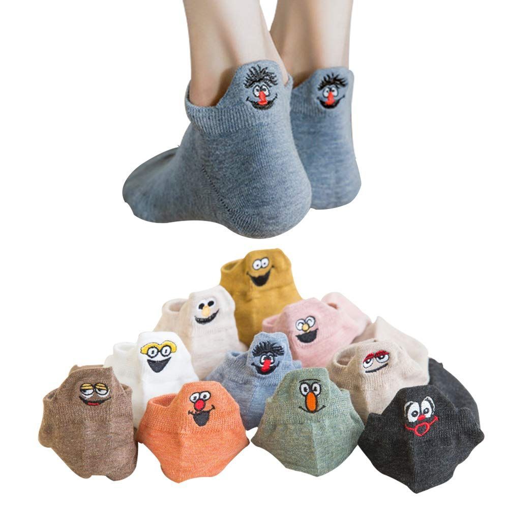 コットン 綿 女の子 防臭 女子 婦人 蒸れない 刺繍 春夏用 脱げない 薄手 ソックス くつ下 くるぶし 22 25 cm レディース 靴下 10足セット Sekuzy
