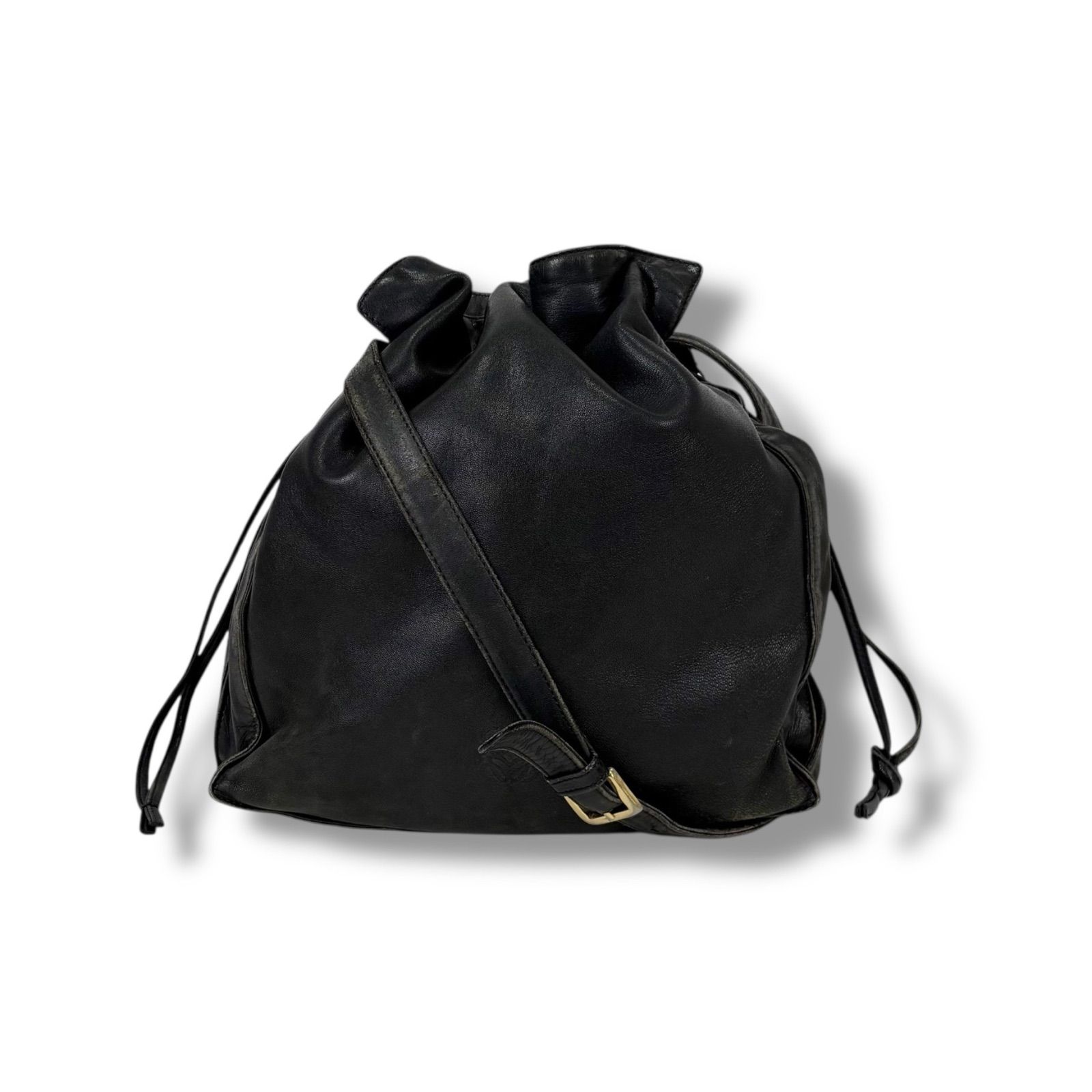 ロエベ LOEWE フラメンコ 巾着型 ショルダーバッグ アナグラム