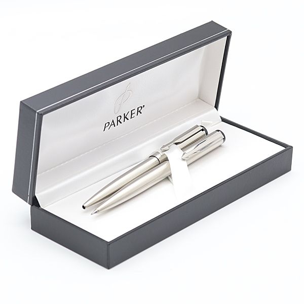 パーカー PARKER スターリングシルバー ボールペンシャーペンセットケース付 パーカー PERKER シャープペンシル＆ボールペン シルバー ケース入り