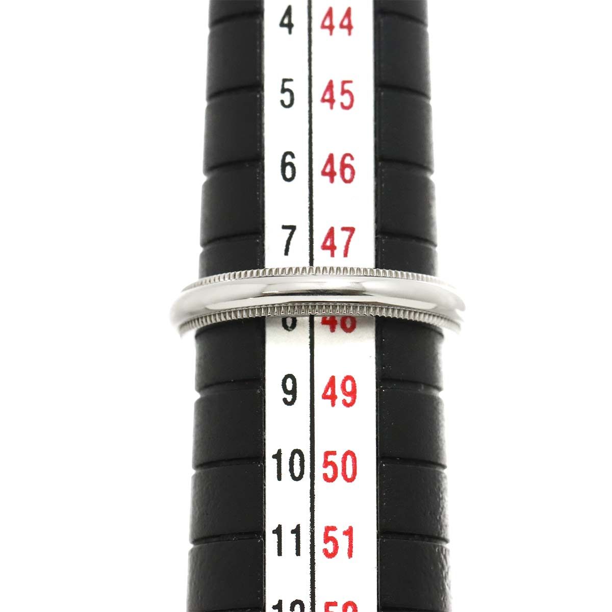 ティファニー TIFFANY&CO. ミルグレイン 8号 リング 幅3mm Pt プラチナ  