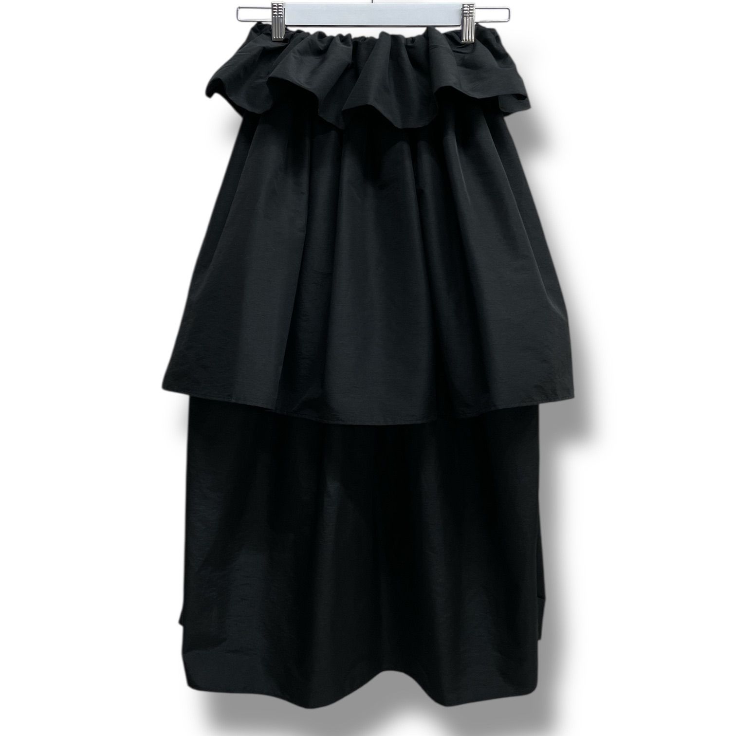 【新品タグ付き】AMOMMA アモマ ボリュームアップフレアスカート　ブラック黒 AMOMMA アモマ VOLUME UP FLARE SKIRT ボリュームアップフレアスカート