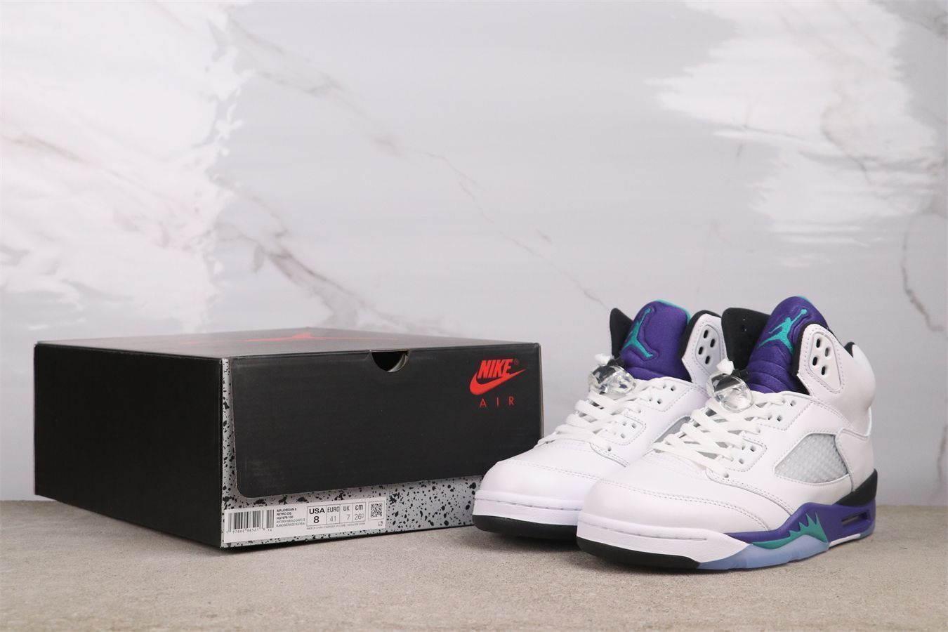 Air Jordan 5 ホワイト/パープル　靴 Air Jordan V High - Icse2014Shops - Nike Air Jordan V 5 High