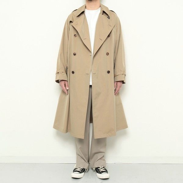 AURALEE オーラリー 20SS 日本製 FINX POLYESTER BIG TRENCH COAT