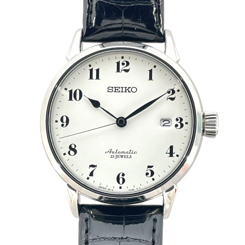 セイコー SEIKO プレサージュ SARX027 ホワイト SS 自動巻き メンズ 腕時計