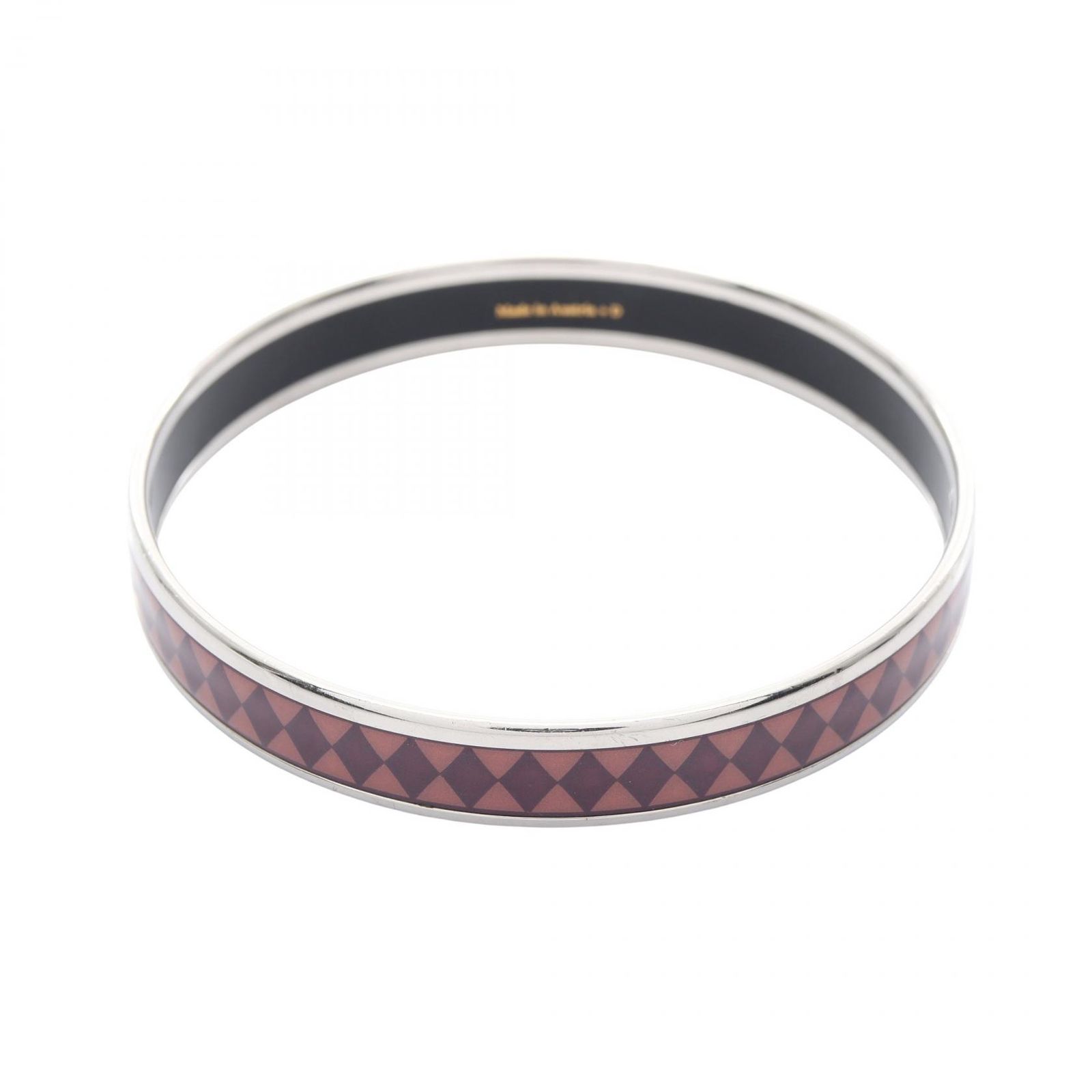 エルメス HERMES バングル エマイユPM シルバー ステンレススチール エマイユPM レディース Used B